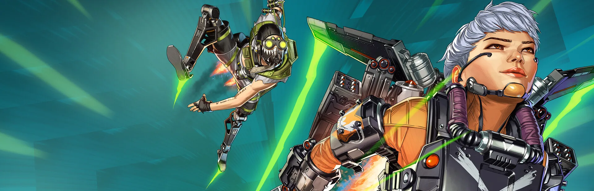Apex Legends battle royale gameplay featuring squad-based combat with iconic Legends in a futuristic arena