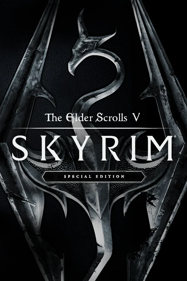The Elder Scrolls V Skyrim gameplay showing a Dragonborn warrior facing a dragon in a snowy mountainous landscape