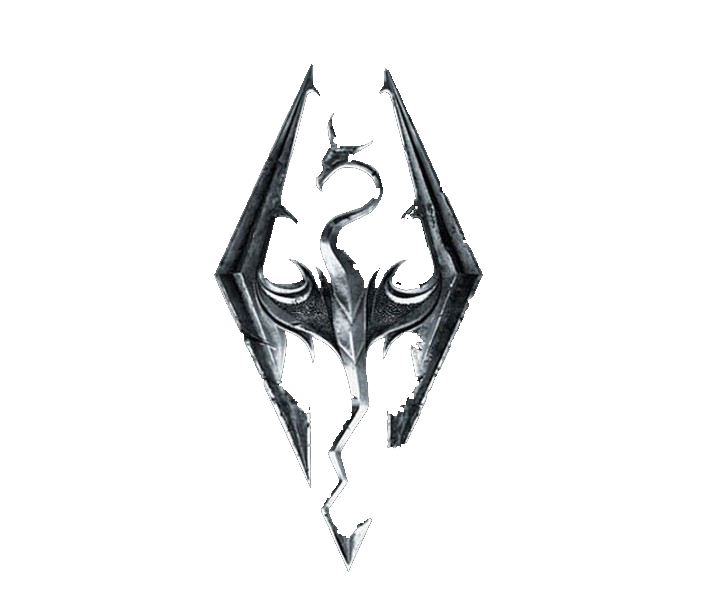 The Elder Scrolls V Skyrim dragon logo