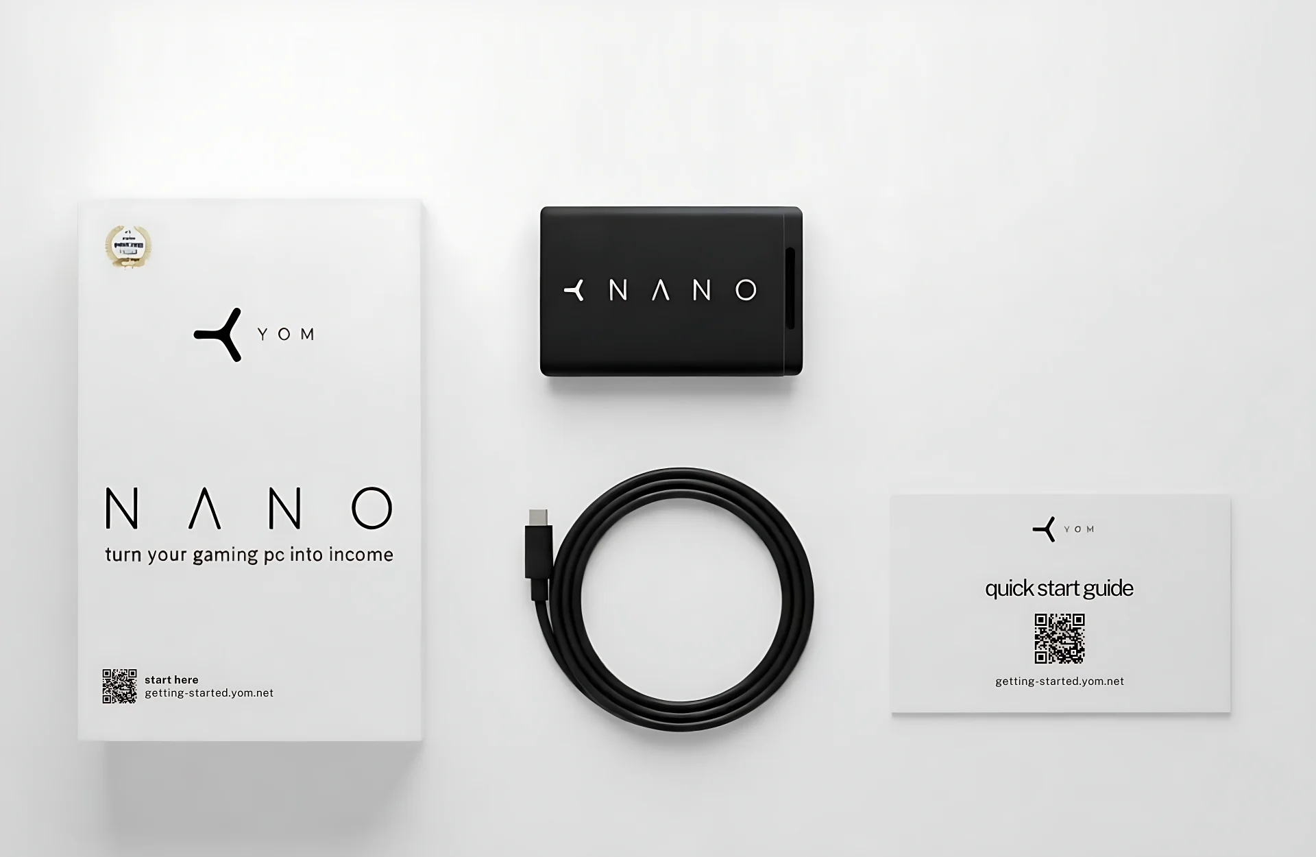 YOM Nano unboxing - premium package contents